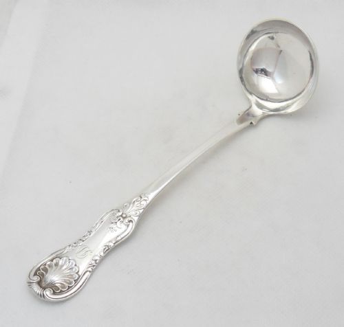 glasgow 1829 scottish silver sauce ladle by george white - CATEGORY: ANTIQUE SILVER - DATED GEORGIAN