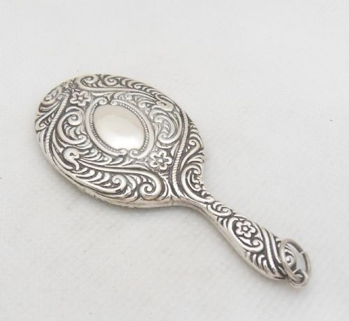 edwardian silver chatelaine mirror chester 1904 crisford and norris ltd - CATEGORY: ANTIQUE SILVER - DATED EDWARDIAN