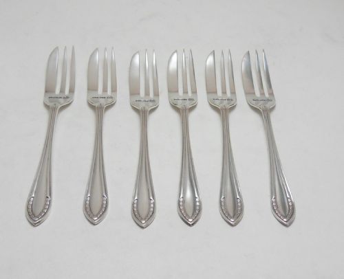 CASED SET OF 6 SILVER CAKE FORKS 1932 FRANCIS HOWARD LTD - ADDITIONAL PHOTO 7