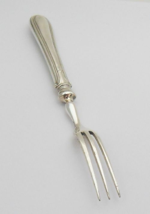 EDWARDIAN CASED SET OF SILVER HANDLED DESSERT CUTLERY - ADDITIONAL PHOTO 4
