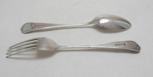 ANTIQUE CASED SILVER CHRISTENING SET 191011 - ADDITIONAL PHOTO 10