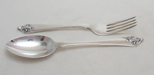 EXCEPTIONAL SILVER CHRISTENING SET LONDON 1920 - ADDITIONAL PHOTO 5