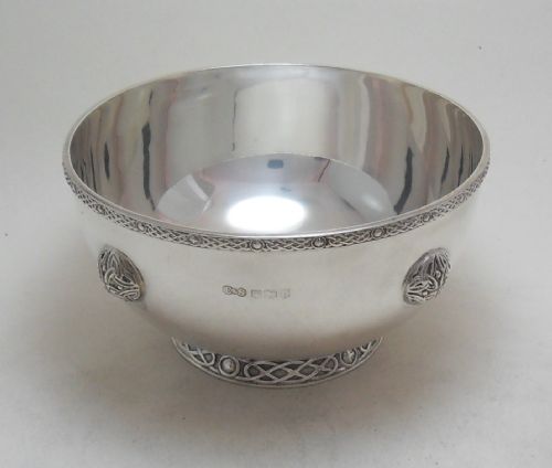 SUBLIME SILVER CELTIC DESIGN BOWL SPOON SHEFFIELD 1926 - ADDITIONAL PHOTO 2