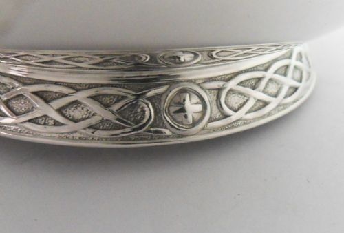 SUBLIME SILVER CELTIC DESIGN BOWL SPOON SHEFFIELD 1926 - ADDITIONAL PHOTO 3