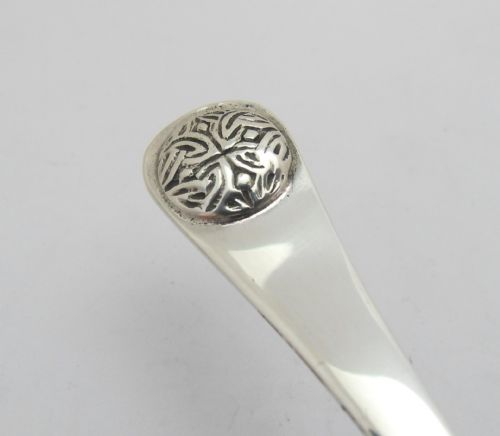 SUBLIME SILVER CELTIC DESIGN BOWL SPOON SHEFFIELD 1926 - ADDITIONAL PHOTO 4