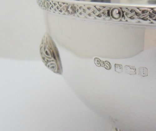 SUBLIME SILVER CELTIC DESIGN BOWL SPOON SHEFFIELD 1926 - ADDITIONAL PHOTO 6