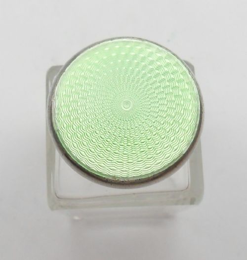 LONDON 1929 GREEN ENAMELLED TOPPED SCENT BOTTLE - ADDITIONAL PHOTO 8