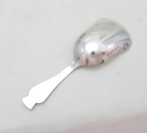 UNUSUAL 'THISTLE HANDLE' SILVER TEA CADDY SPOON BIRMINGHAM 1927 - ADDITIONAL PHOTO 7