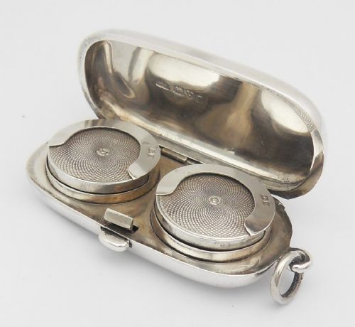 edwardian silver double sovereign case chester 1902 - CATEGORY: ANTIQUE SILVER - DATED EDWARDIAN