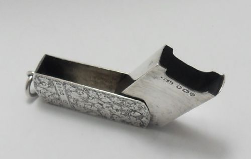 SAMPSON MORDAN RARE VICTORIAN SILVER VESTA CASE LONDON 1883 - ADDITIONAL PHOTO 12