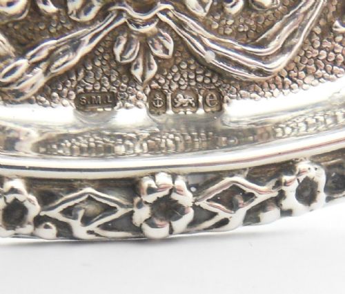 EDWARDIAN SILVER PIN DISH BIRMINGHAM 1904 BY SAMUEL M LEVI - ADDITIONAL PHOTO 4