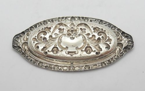 EDWARDIAN SILVER PIN DISH BIRMINGHAM 1904 BY SAMUEL M LEVI - ADDITIONAL PHOTO 5