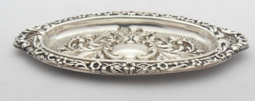 EDWARDIAN SILVER PIN DISH BIRMINGHAM 1904 BY SAMUEL M LEVI - ADDITIONAL PHOTO 8