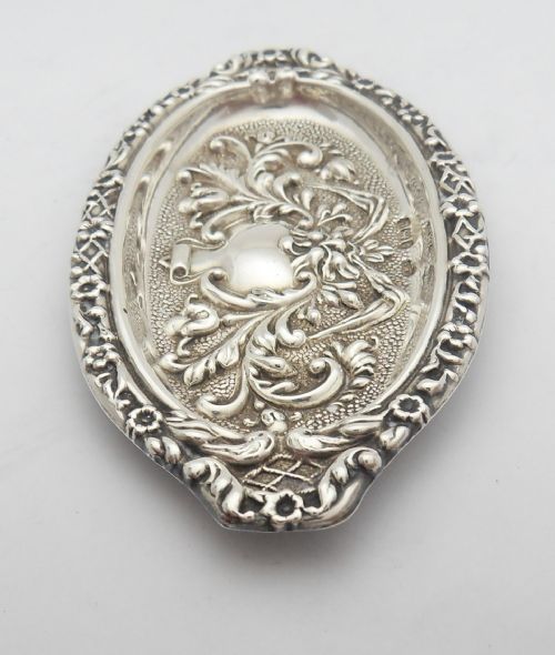 EDWARDIAN SILVER PIN DISH BIRMINGHAM 1904 BY SAMUEL M LEVI - ADDITIONAL PHOTO 9