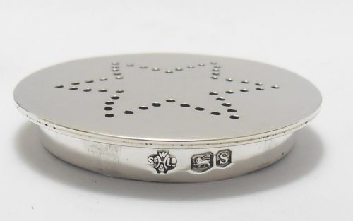 UNUSUAL SILVER PEPPERSPICE SHAKER SHEFFIELD 1935 - ADDITIONAL PHOTO 6