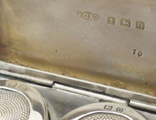 VERY RARE SILVER TRIPLE SOVEREIGN CASE BIRMINGHAM 1938 - ADDITIONAL PHOTO 6