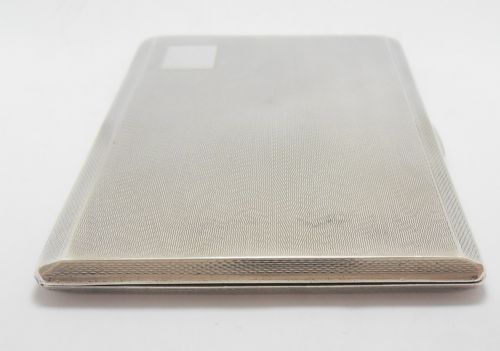 FINE ART DECO SILVER CIGARETTE CASE BIRMINGHAM 1946 - ADDITIONAL PHOTO 2