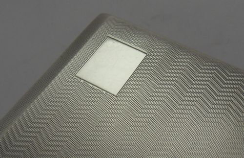 FINE ART DECO SILVER CIGARETTE CASE BIRMINGHAM 1946 - ADDITIONAL PHOTO 4