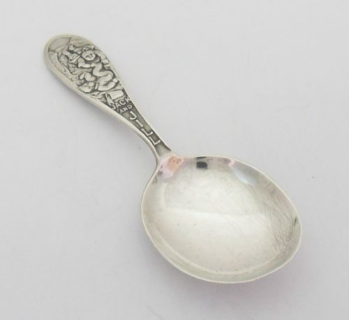 silver jack jill nursery spoon glasgow 1930 by w h collins - CATEGORY: ANTIQUE SILVER - DATED 1930