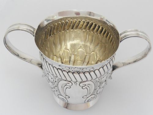 FINE VICTORIAN SILVER PORRINGER SHEFFIELD 1896 - ADDITIONAL PHOTO 2