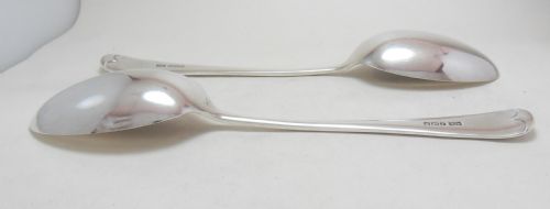 SHEFFIELD 1917 BY WALKER HALL SILVER SERVING SPOONS - ADDITIONAL PHOTO 3