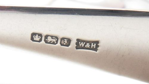 SHEFFIELD 1917 BY WALKER HALL SILVER SERVING SPOONS - ADDITIONAL PHOTO 4