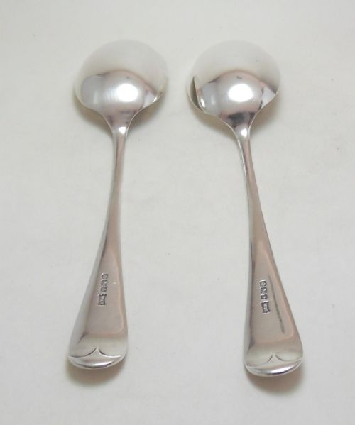 SHEFFIELD 1917 BY WALKER HALL SILVER SERVING SPOONS - ADDITIONAL PHOTO 6