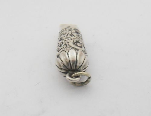 RARE VICTORIAN SILVER WHISTLE BIRMINGHAM 1898 - ADDITIONAL PHOTO 9