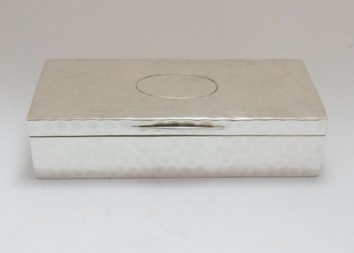 arts crafts silver box london 1915 gilt interior - CATEGORY: ANTIQUE SILVER - DATED 1920