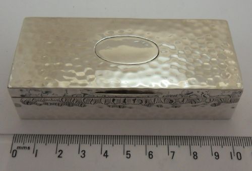 ARTS CRAFTS SILVER BOX LONDON 1915 GILT INTERIOR - ADDITIONAL PHOTO 1