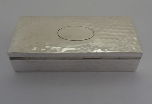 ARTS CRAFTS SILVER BOX LONDON 1915 GILT INTERIOR - ADDITIONAL PHOTO 2