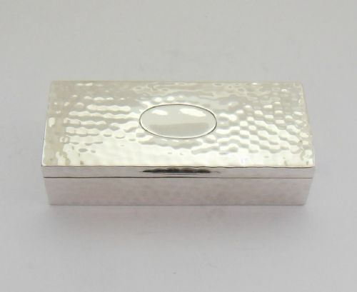 ARTS CRAFTS SILVER BOX LONDON 1915 GILT INTERIOR - ADDITIONAL PHOTO 3