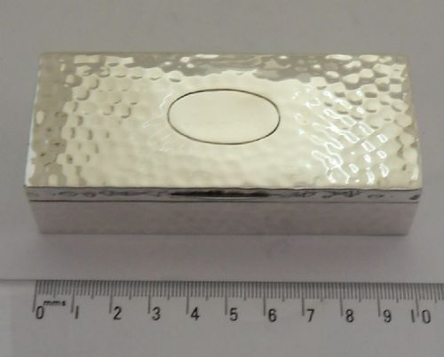 ARTS CRAFTS SILVER BOX LONDON 1915 GILT INTERIOR - ADDITIONAL PHOTO 4