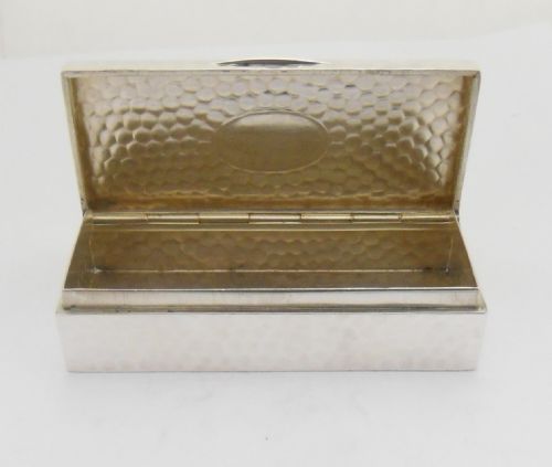 ARTS CRAFTS SILVER BOX LONDON 1915 GILT INTERIOR - ADDITIONAL PHOTO 6
