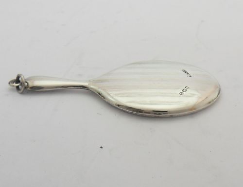 FINE SILVER CHATELAINE HAND MIRROR BIRMINGHAM 1919 - ADDITIONAL PHOTO 5