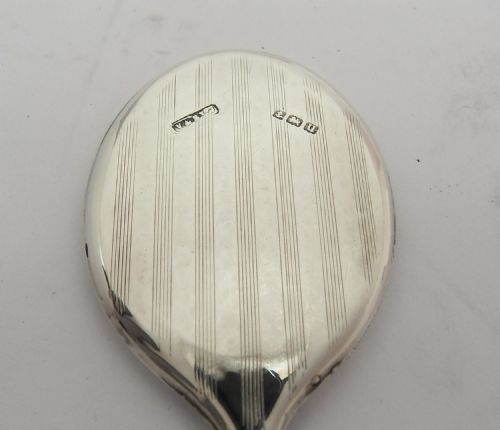 FINE SILVER CHATELAINE HAND MIRROR BIRMINGHAM 1919 - ADDITIONAL PHOTO 7