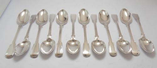 SUPERB SET OF 12 VICTORIANS TEASPOONS BY GEORGE ADAMS LONDON 187677 - ADDITIONAL PHOTO 2