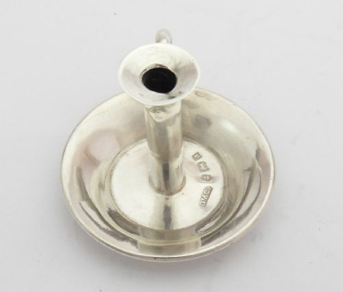 VICTORIAN MINIATURE SILVER CHAMBERSTICK BIRMINGHAM 1900 - ADDITIONAL PHOTO 3