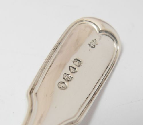 VICTORIAN SET OF 7 SILVER DESSERT SPOONS LONDON 1877 - ADDITIONAL PHOTO 4