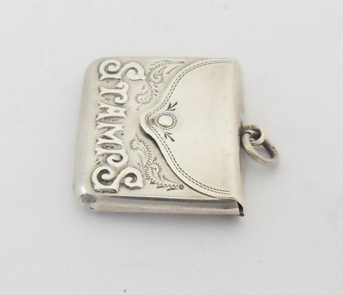 EDWARDIAN SILVER STAMP CASE BIRMINGHAM 1906 - ADDITIONAL PHOTO 3