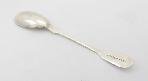 SCOTTISH PROVINCIAL SILVER MUSTARD SPOON ABERDEEN C1820 - ADDITIONAL PHOTO 1