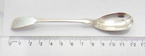 SCOTTISH PROVINCIAL SILVER MUSTARD SPOON ABERDEEN C1820 - ADDITIONAL PHOTO 4