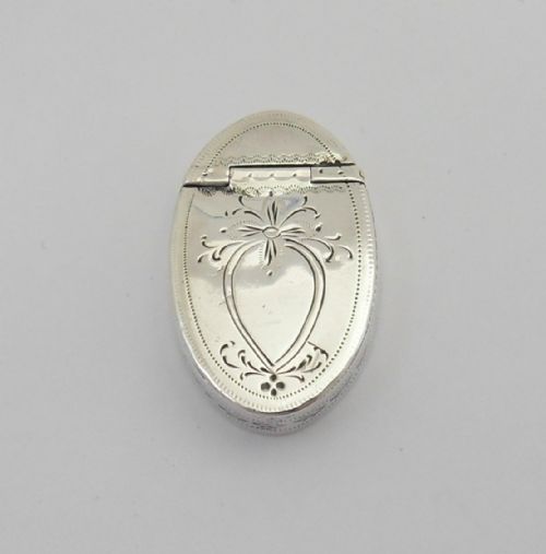 birmingham 1793 silver snuff box by samuel pemberton - CATEGORY: ANTIQUE SILVER - DATED GEORGIAN