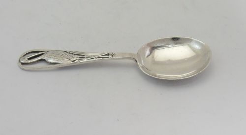 SILVER STORK CHILD'S CHRISTENING SPOON GLASGOW 1930 - ADDITIONAL PHOTO 5