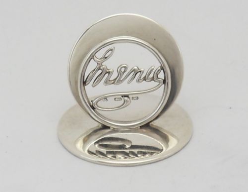 sampson mordan silver menu holder chester 1908 - CATEGORY: ANTIQUE SILVER - DATED EDWARDIAN