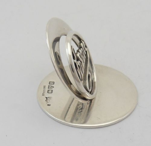 SAMPSON MORDAN SILVER MENU HOLDER CHESTER 1908 - ADDITIONAL PHOTO 2