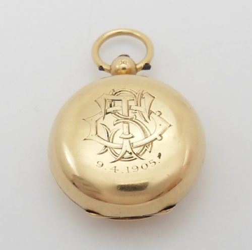 superb 18ct gold sovereign case holder london 1904 - CATEGORY: ANTIQUE JEWELLERY - DATED EDWARDIAN