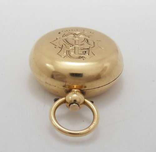 SUPERB 18CT GOLD SOVEREIGN CASE HOLDER LONDON 1904 - ADDITIONAL PHOTO 2