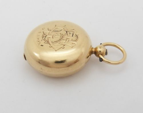 SUPERB 18CT GOLD SOVEREIGN CASE HOLDER LONDON 1904 - ADDITIONAL PHOTO 3
