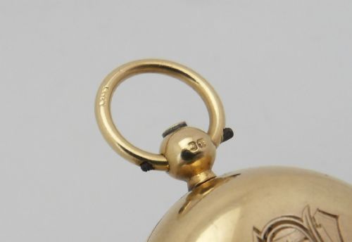 SUPERB 18CT GOLD SOVEREIGN CASE HOLDER LONDON 1904 - ADDITIONAL PHOTO 8